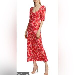 NWT Rixo Alida Maxi Dress Sz 6 Anthropologie Free People